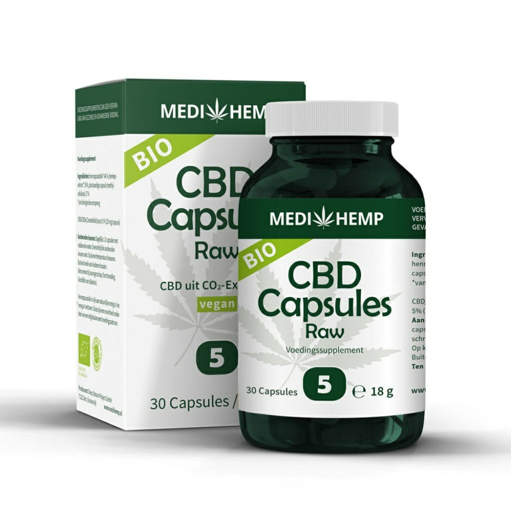 CBD capsules 5% RAW 30 stuks